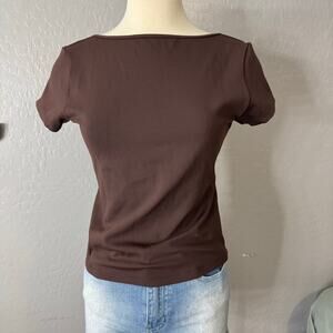 CSB Open Back Tee, Brown, XXL